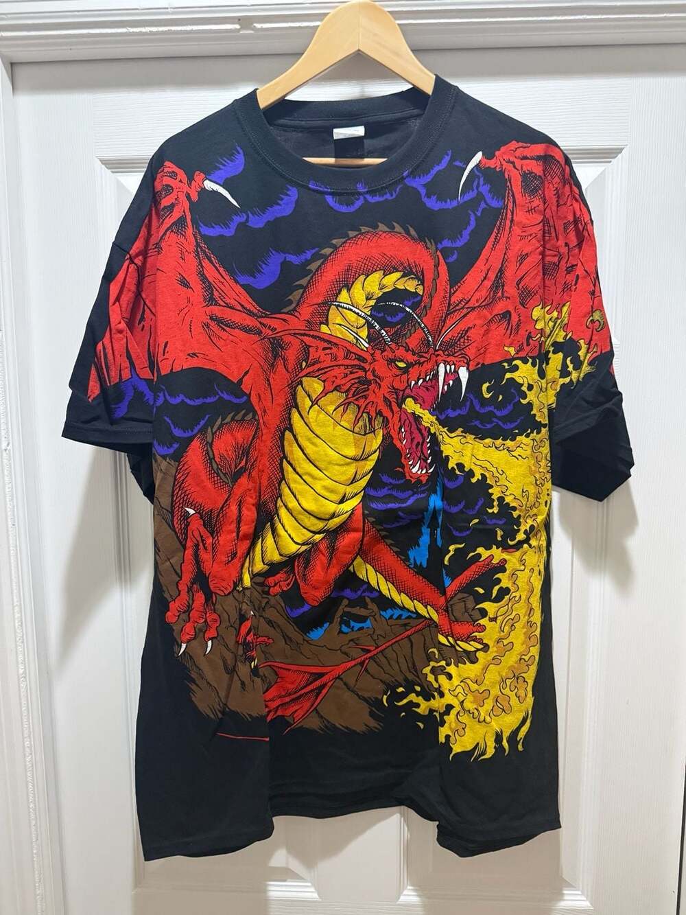 Liquid Blue Design Dragon Knight Graphic T-Shirt 2XL